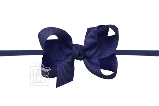 Navy 3.5" Headband Bow