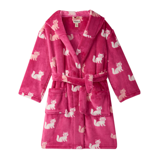 Little Kitties Fuzzy Fleece Robe