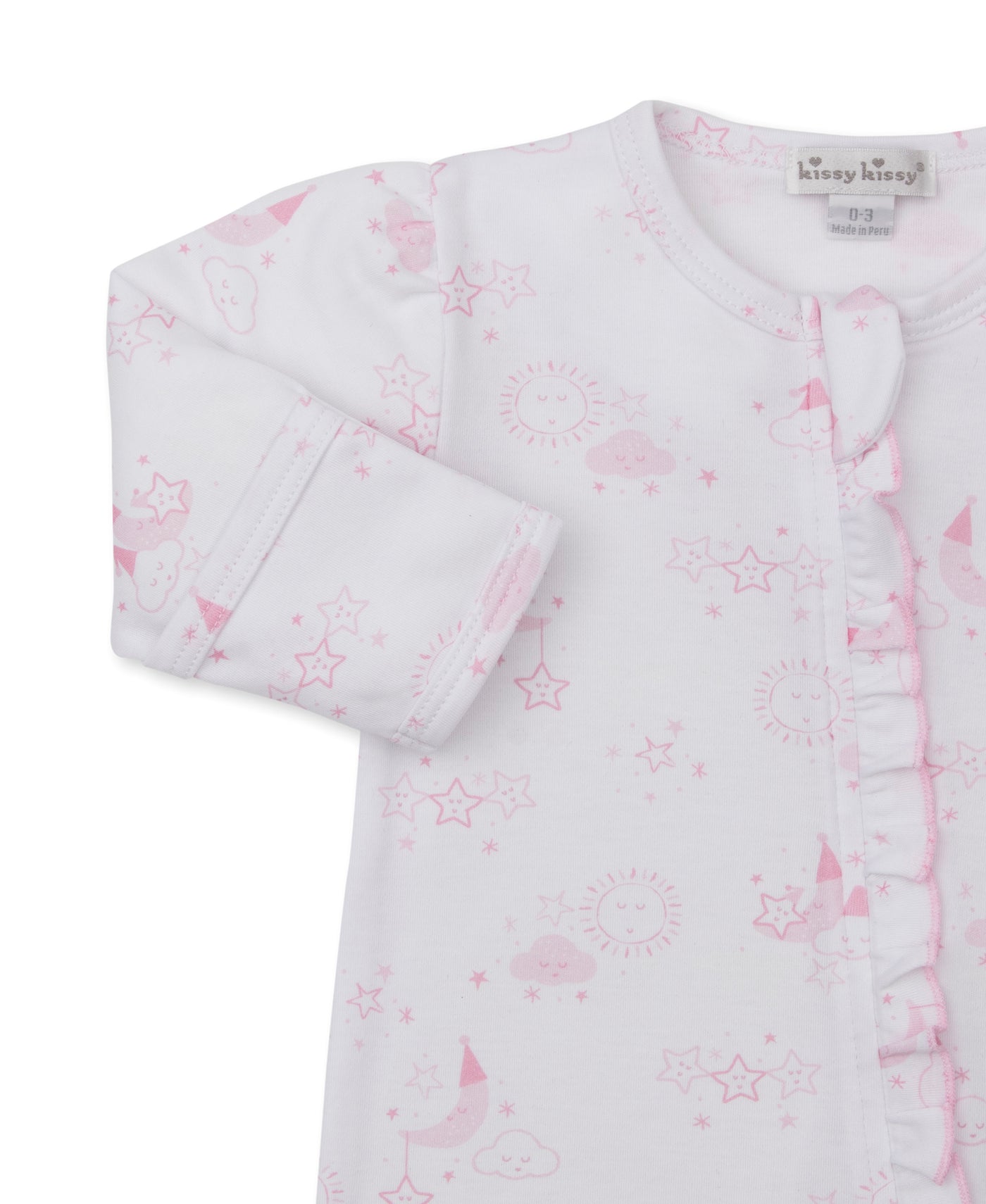 Nightfall Pink Zip Footie