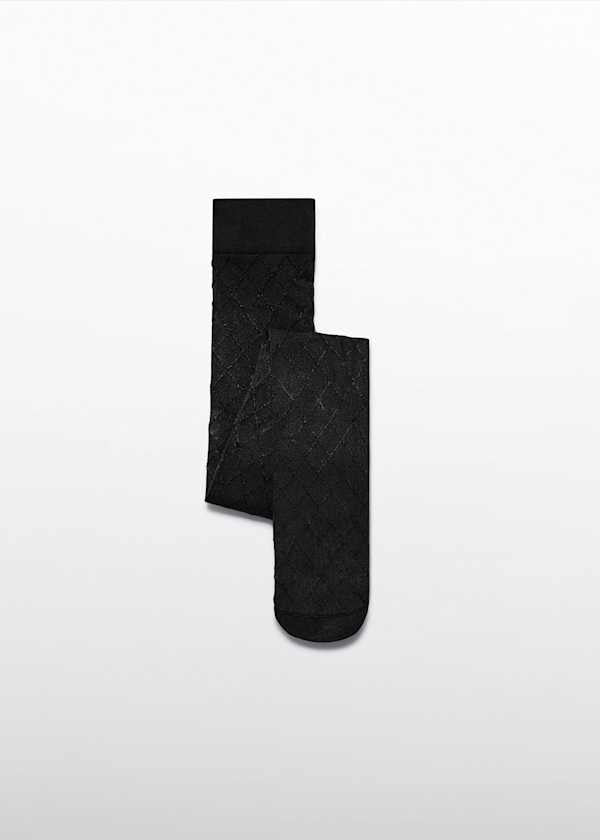 Diamond Jacquard Tights