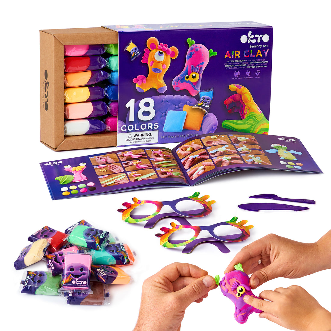 OKTO 18 Color Air Clay Set