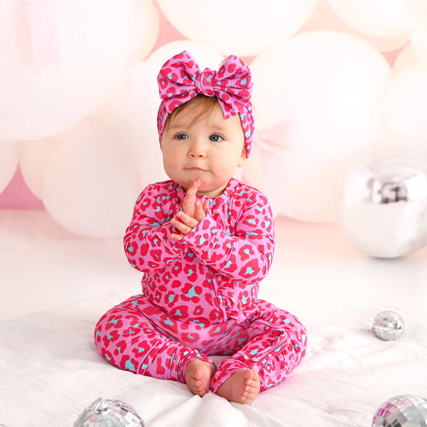 Zuri Leopard Ruffle Footie