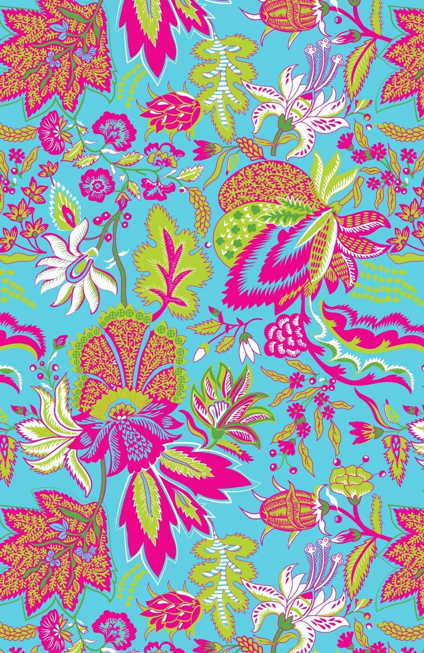 Mystic Turq Boyfriend Shirt - Blooming Party