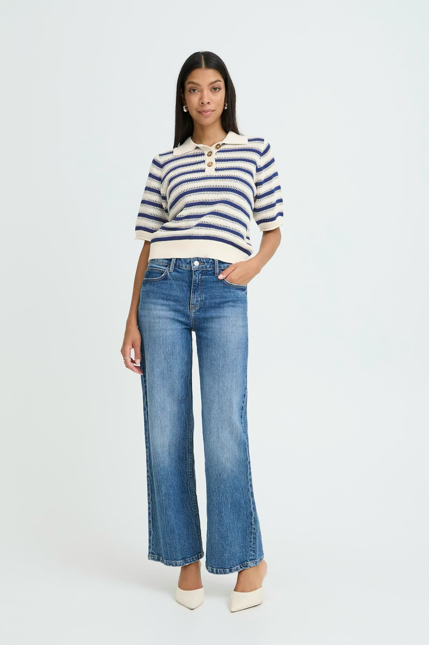 Navy Stripe BYMikala Top