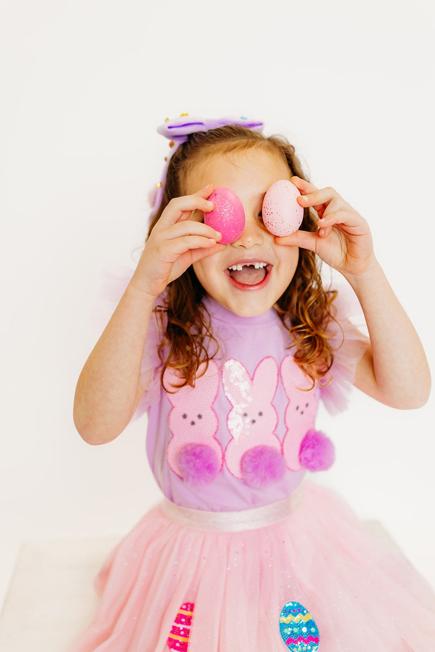 Easter Bunny Pom Pom Top