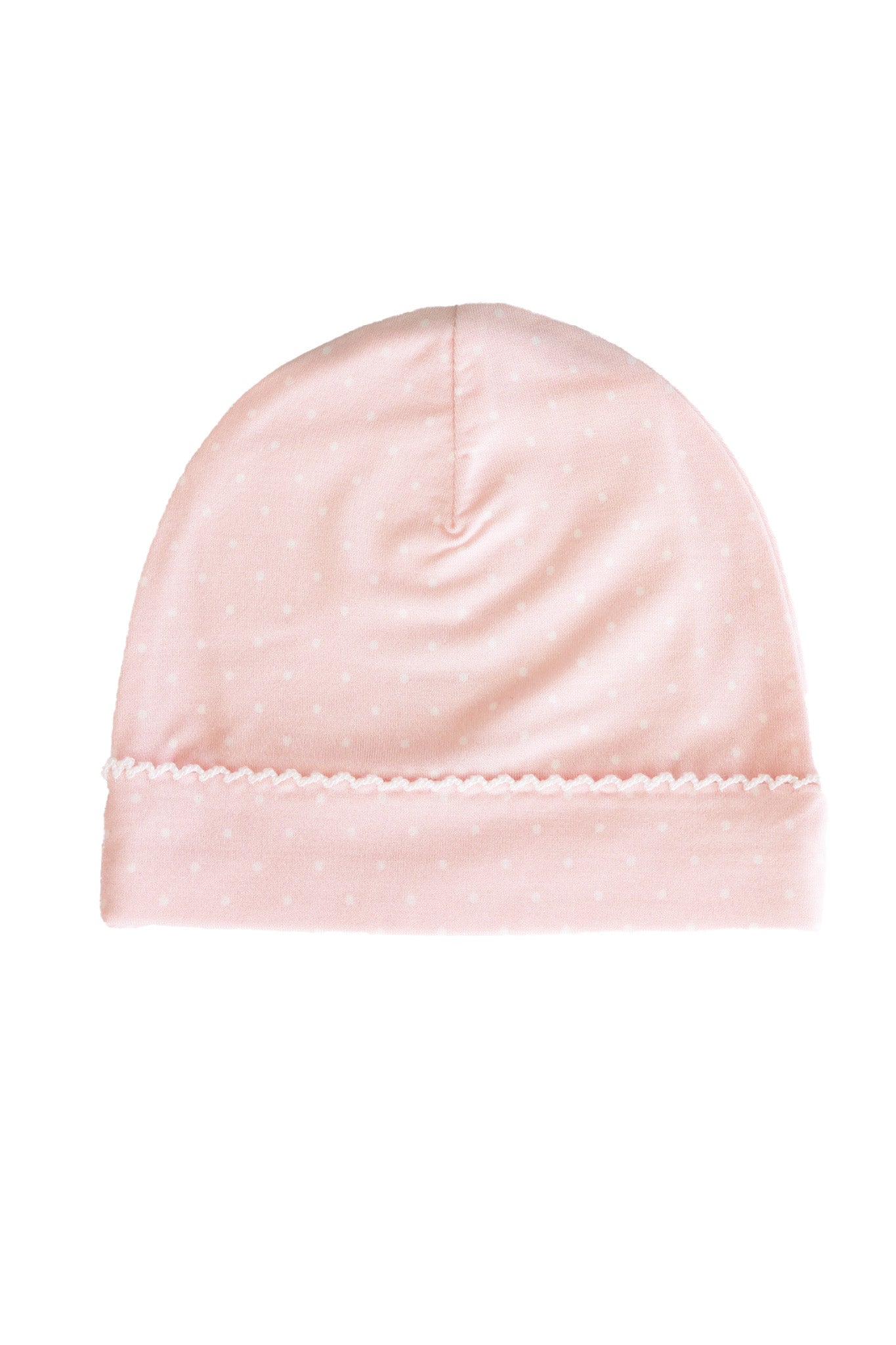 Pink Picot Trim Bamboo Hat