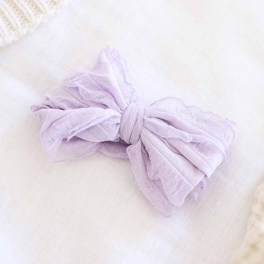 Wisteria Ruffle Knit Bow