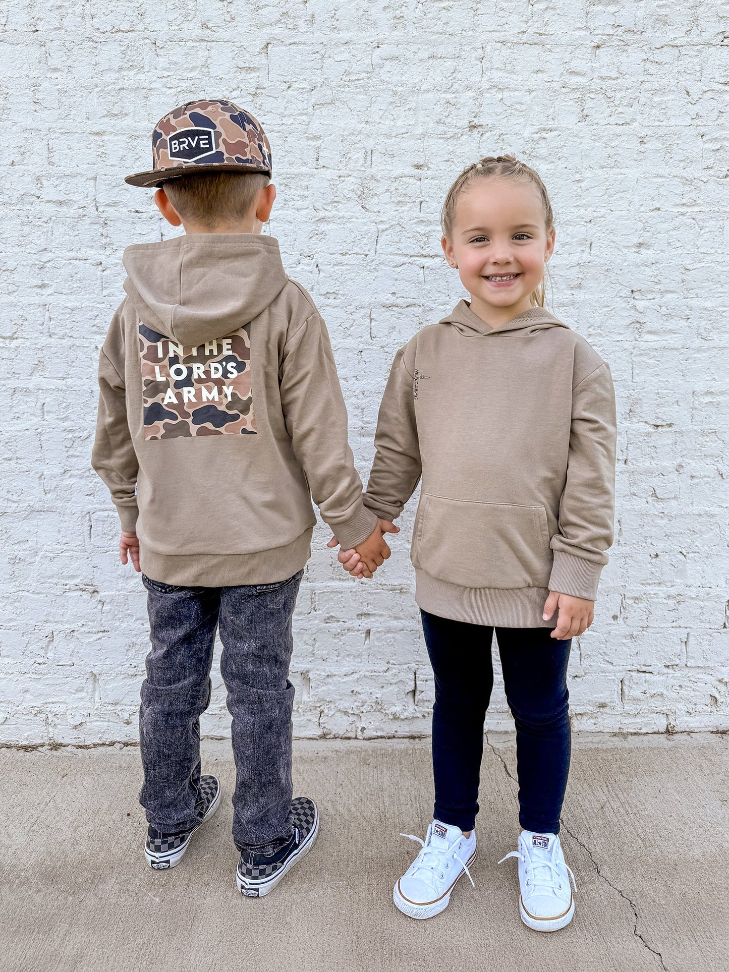 In the Lord's Army Tan Hoodie