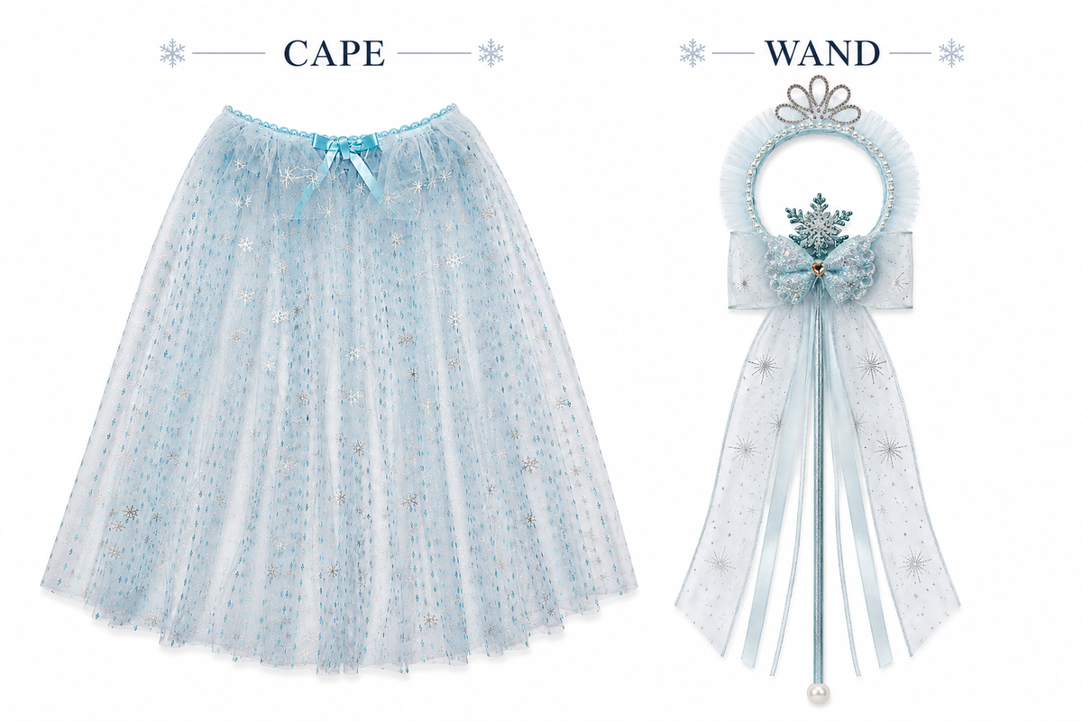 Snowflake Cape & Wand Set