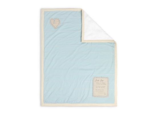 Blue Dear You Baby Blanket