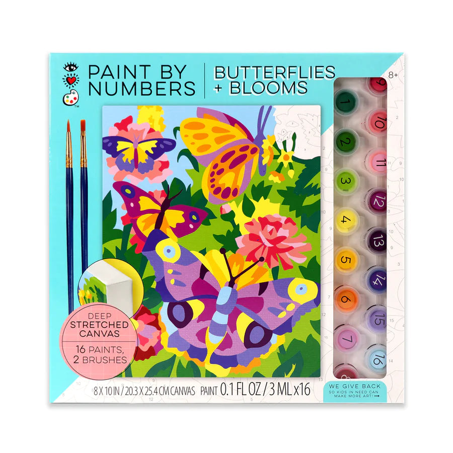 Paint By Numbers: Butterflies + Blooms