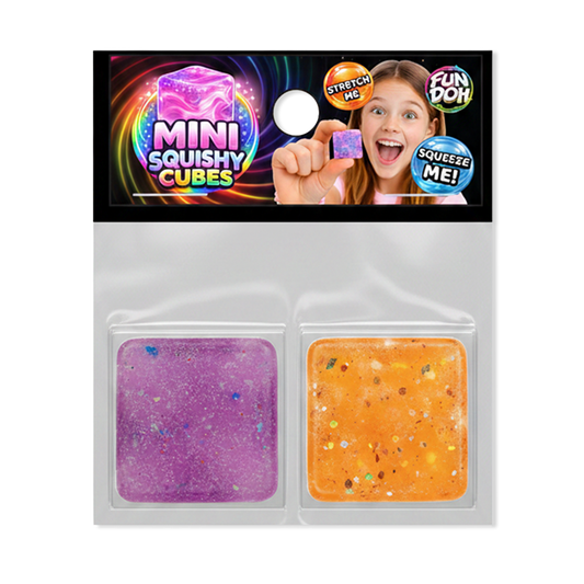 Fun Doh Mini Squishy Cube 2-Pack