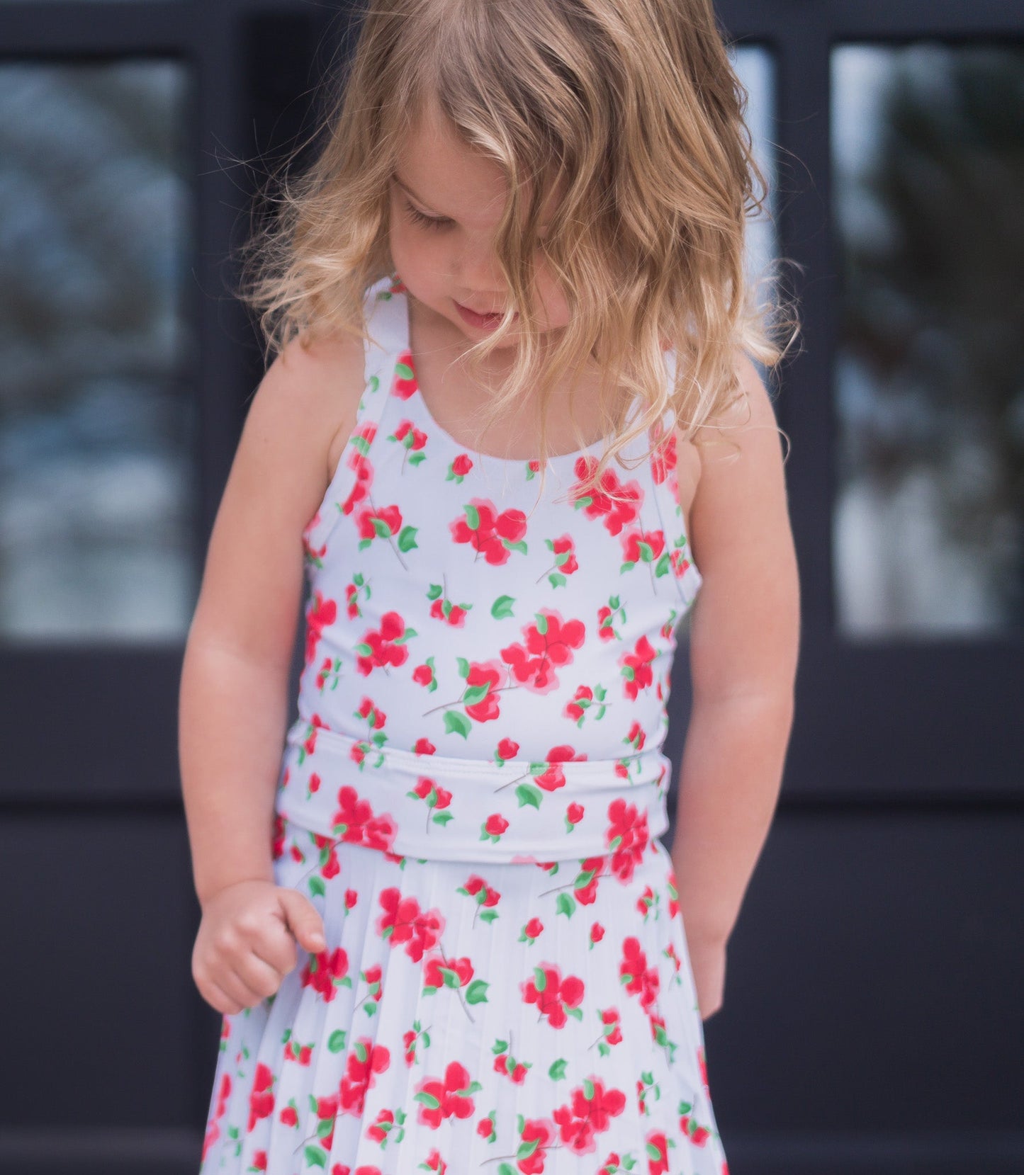 Red Bouganivillea Jackie Tennis Dress