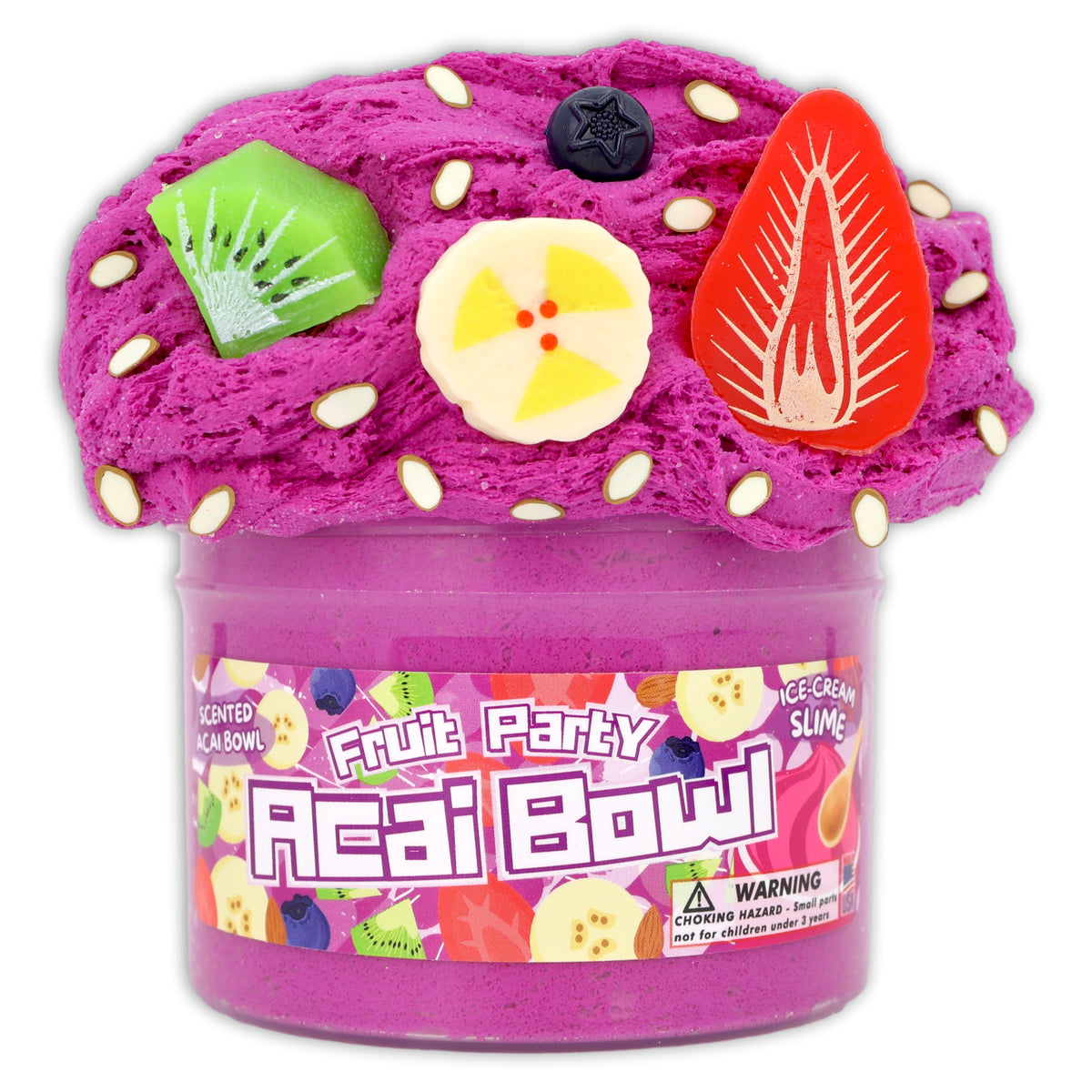 Acai Bowl Fruit Party Slime