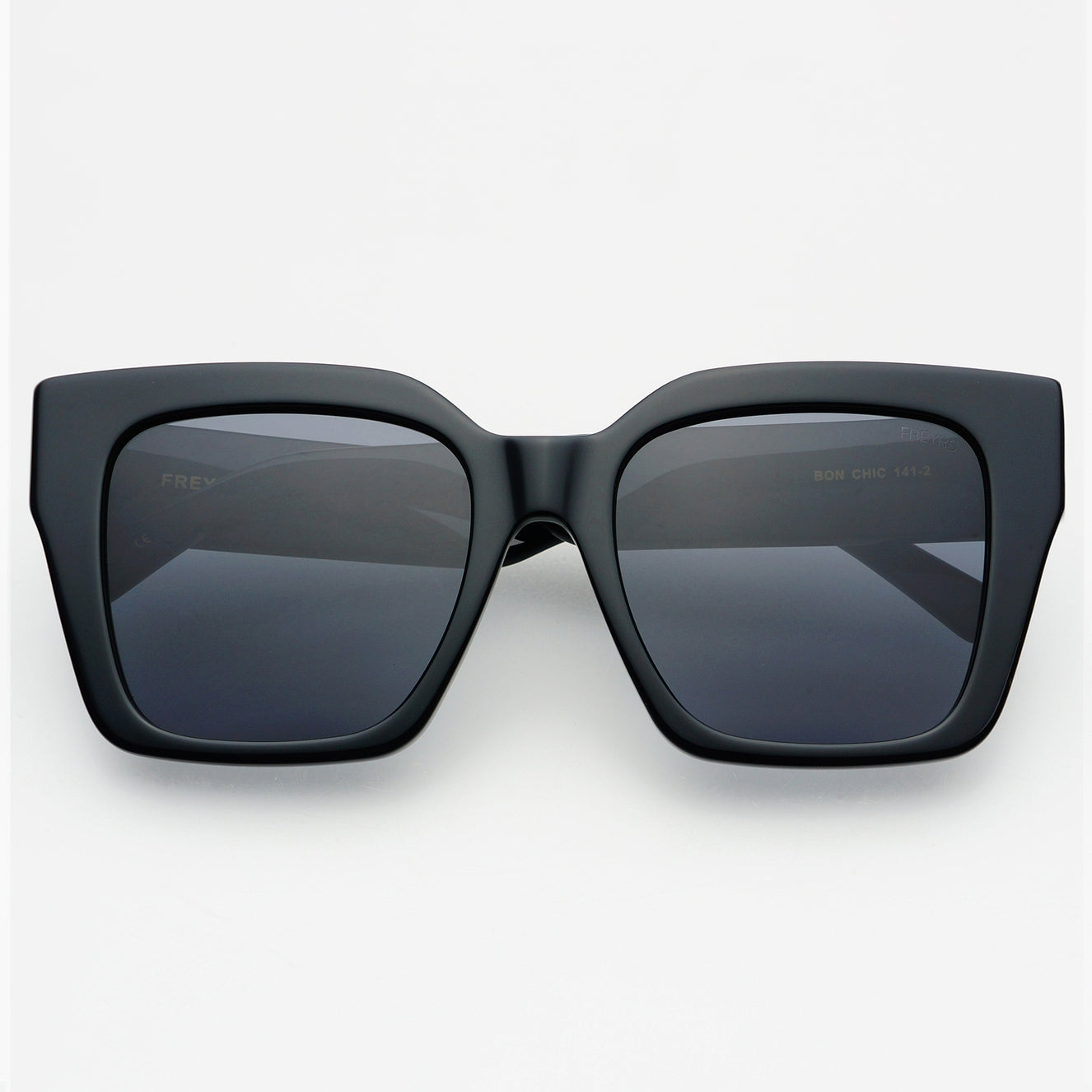 Black Bon Chic Oversized Square Sunglasses