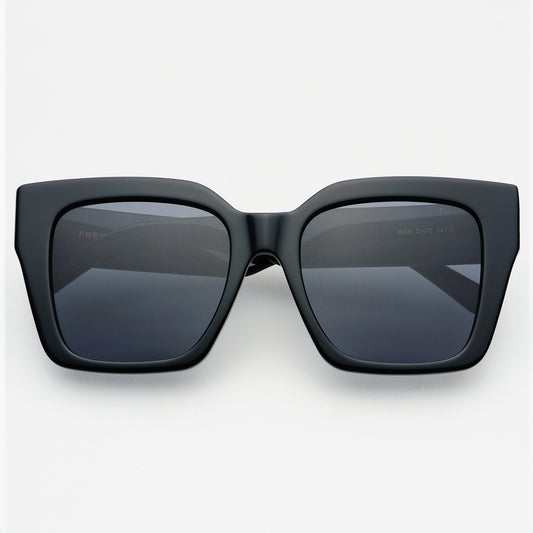 Black Bon Chic Oversized Square Sunglasses