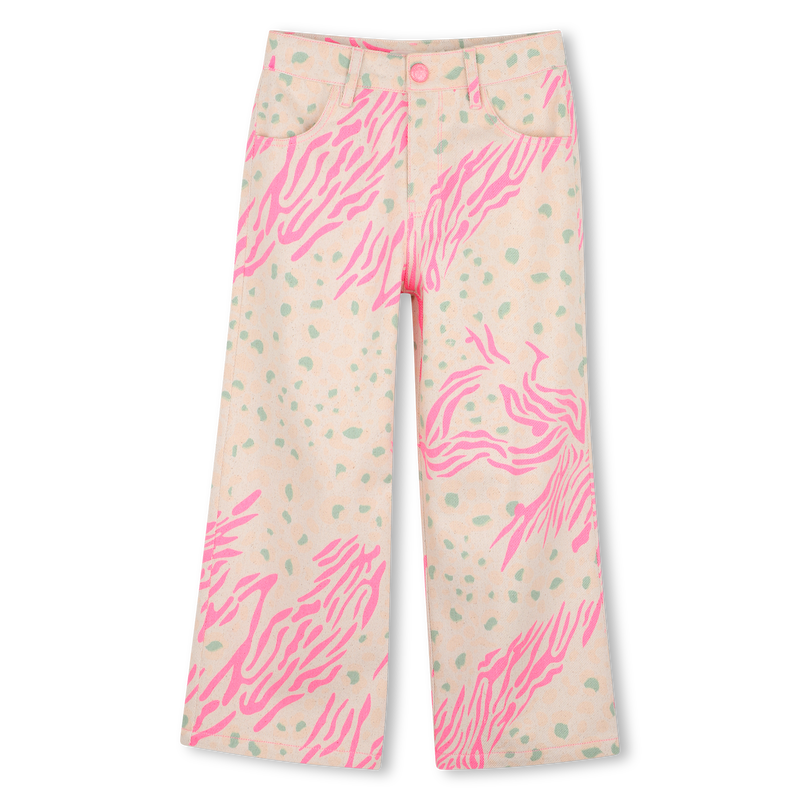 Wild Animal Wide Leg Jean