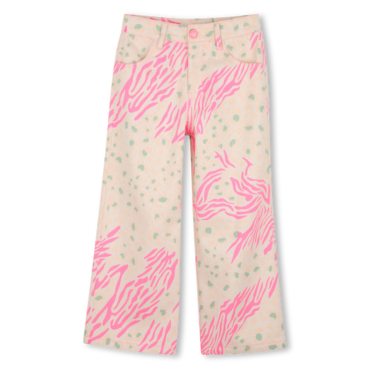 Wild Animal Wide Leg Jean