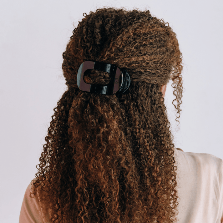 Small Flat Round Teletie Hair Clips