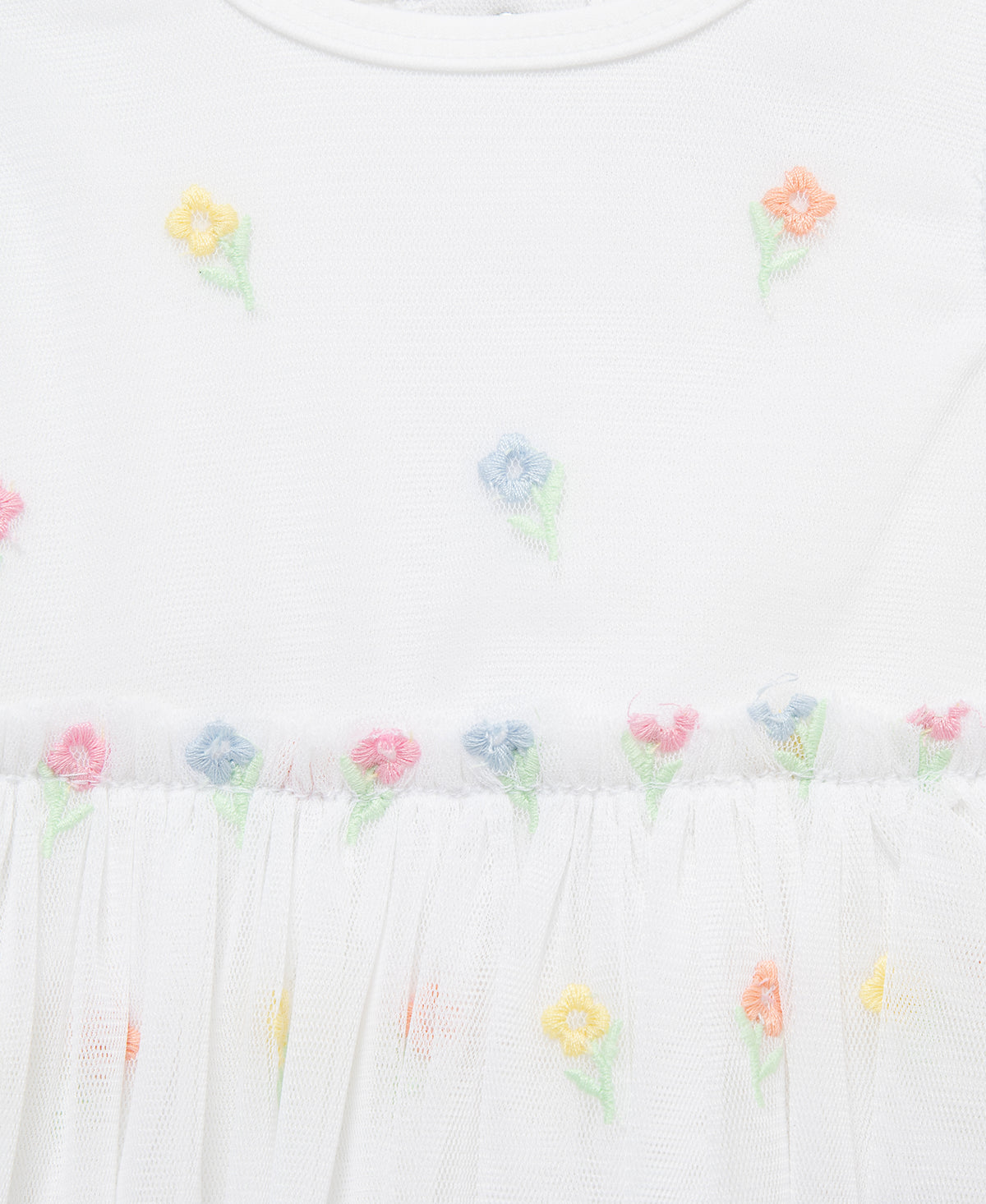 Sweet Floral Tutu Popover & Headband