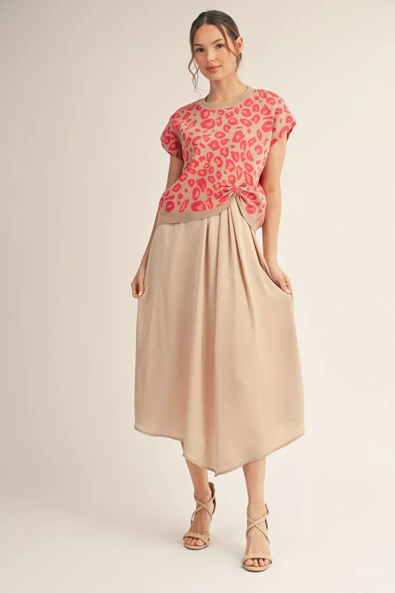 Pink Leopard Top