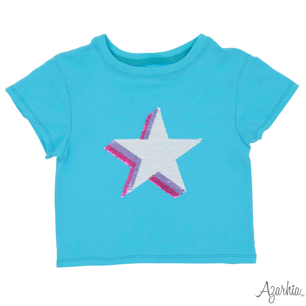 Sequin Star Boxy Tee