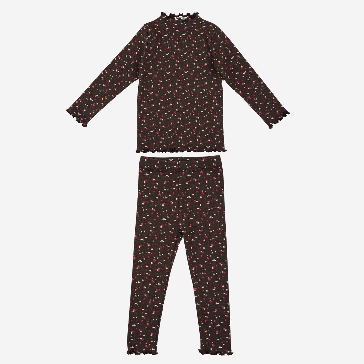 Brown Floral Isabella PJ Set