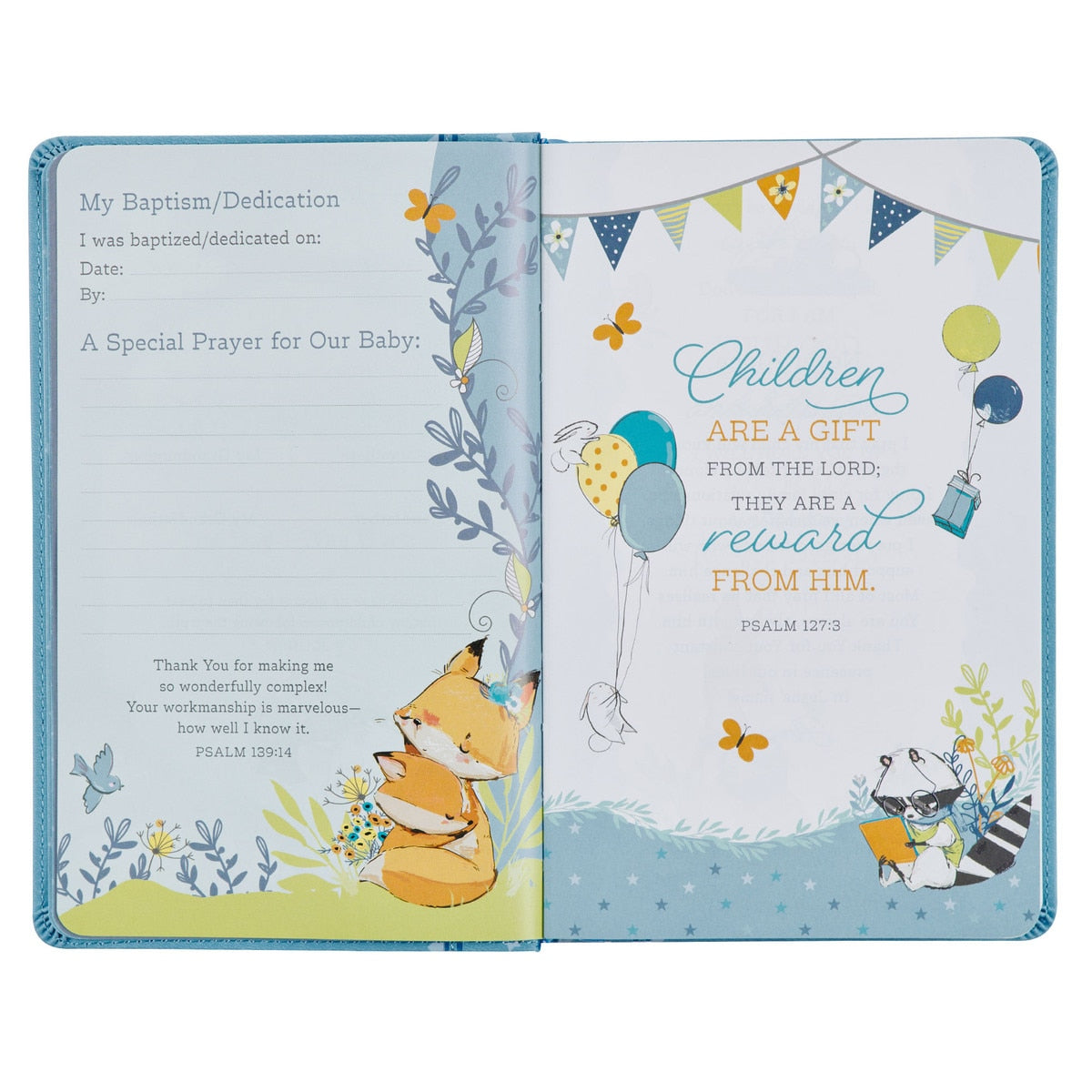 Blue Keepsake Bible