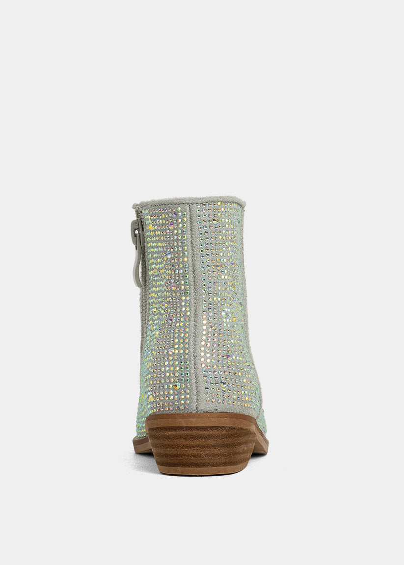 Iridescent Vanilla Mini Boots