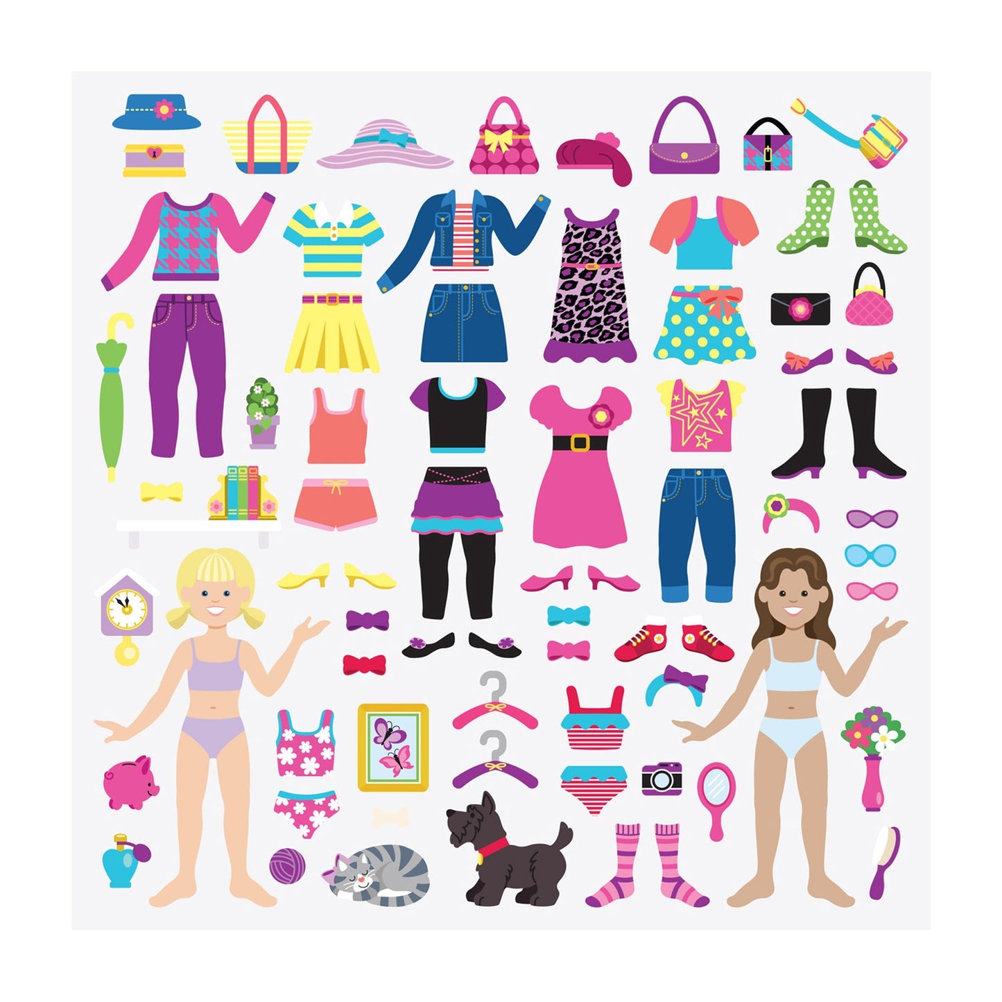 76pc Puffy Sticker Play Set - Princess