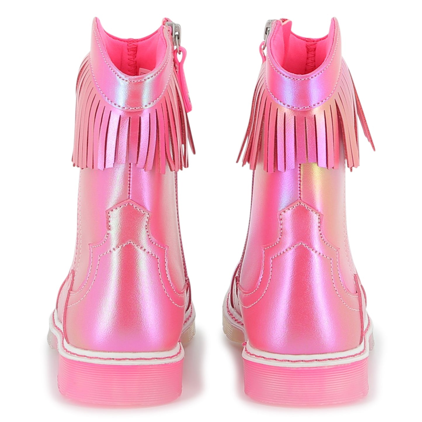 Pink Metallic Western Boots