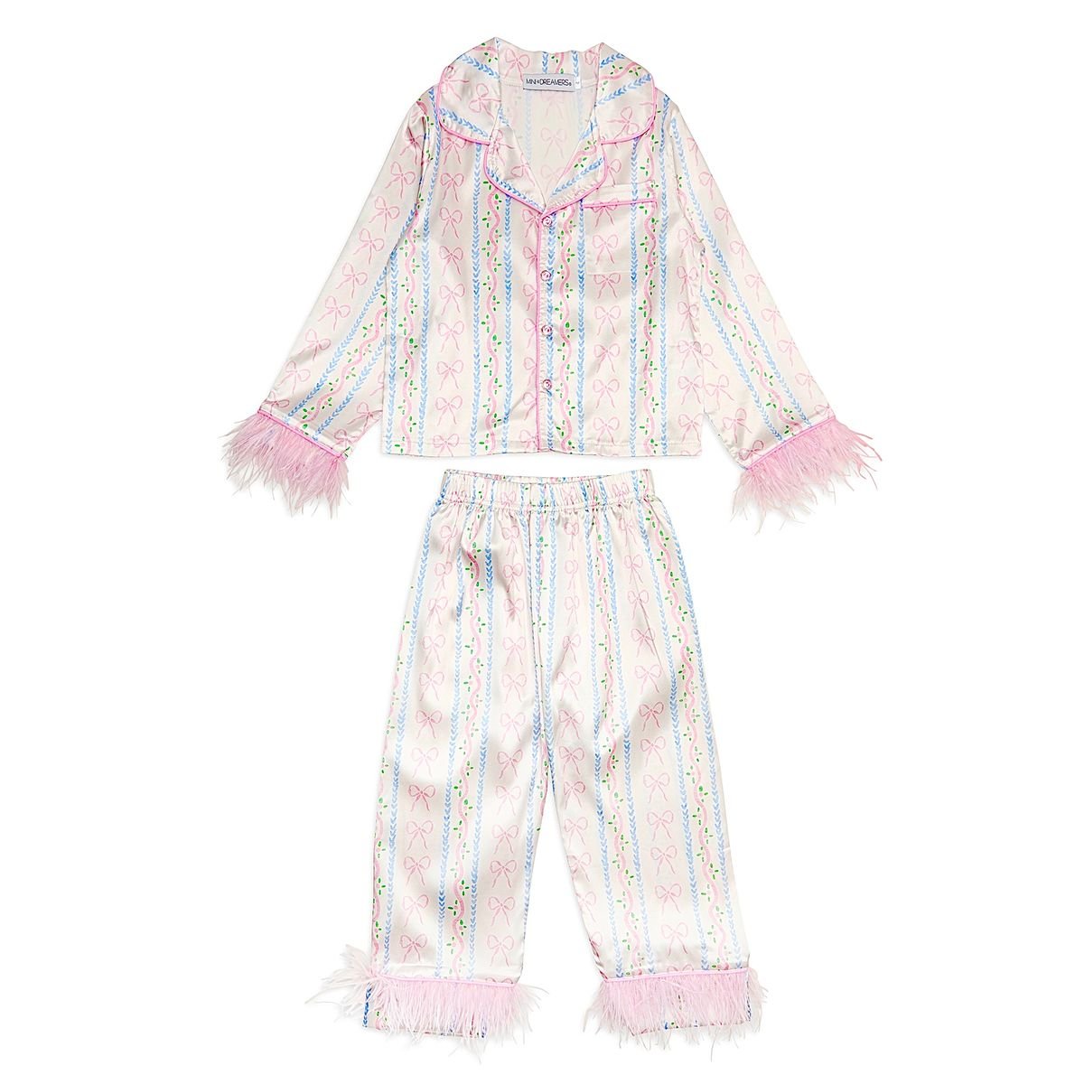 All Tied Up Feather Silky Pajama