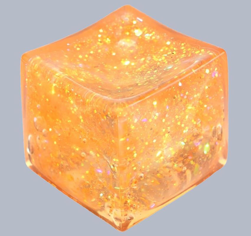 2" Dough Doughs Sugar Squish Cube Glitter