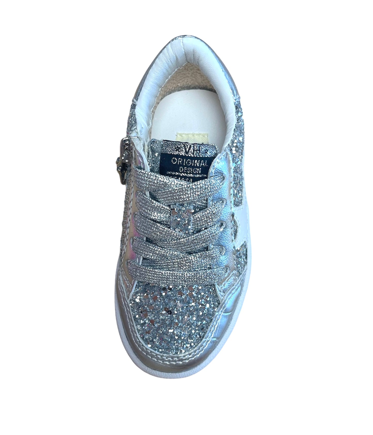 Alaia Silver Glitter Black Low Top