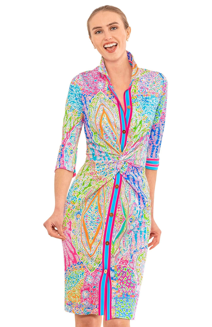 Brights Twist & Shout Dress - Grand Bazaar