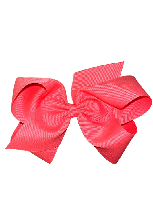 Medium Neon Pink Bow (KB)