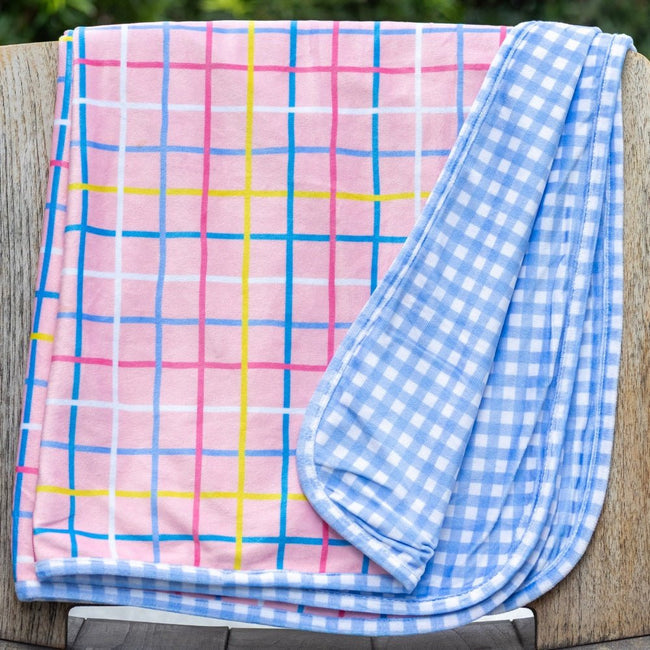 Dreamscape Plaid Swim Towel