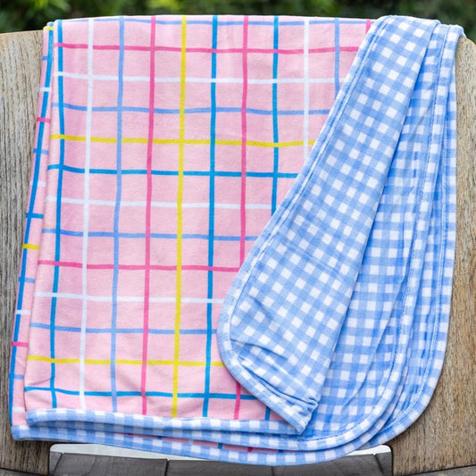 Dreamscape Plaid Swim Towel