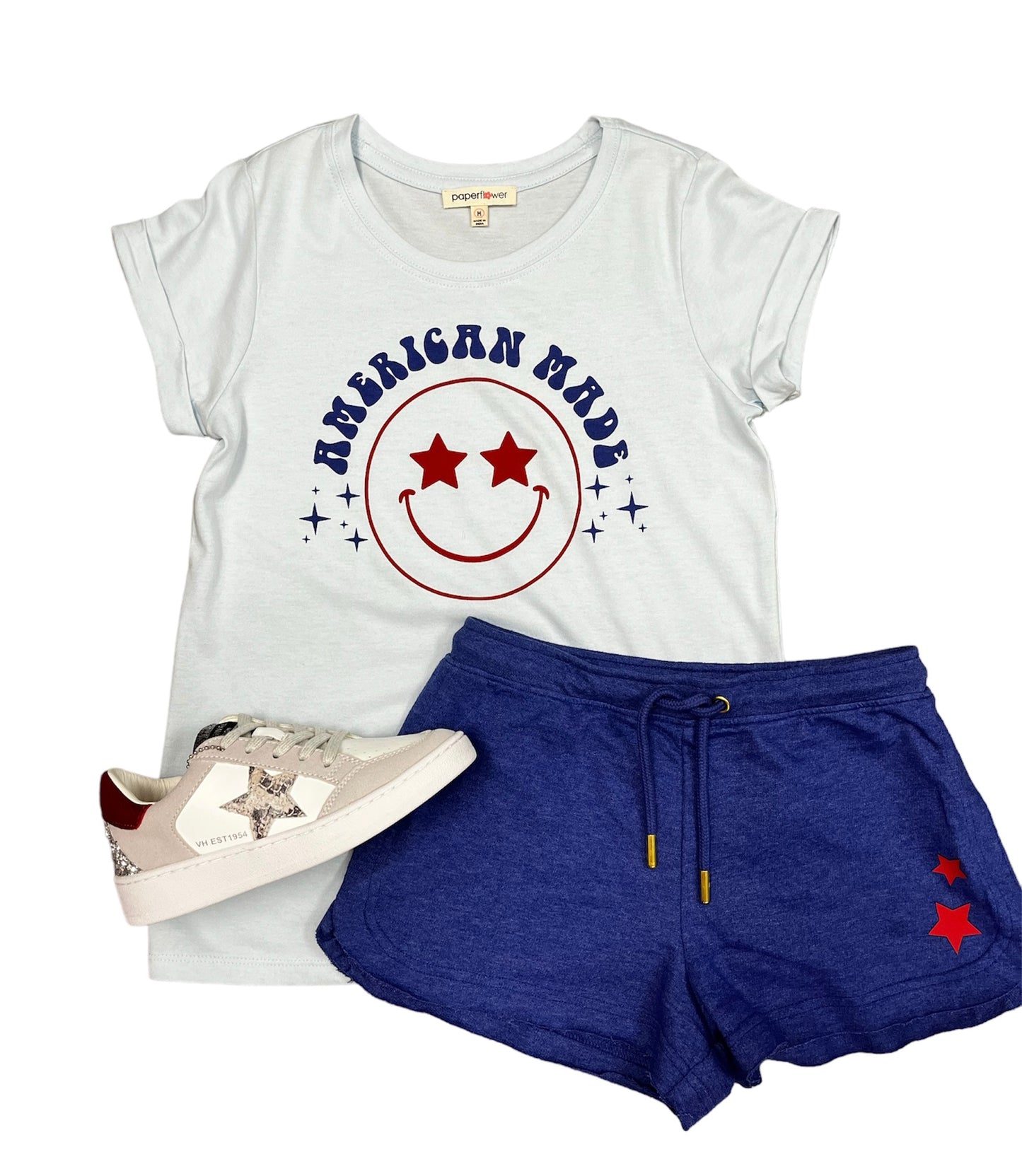 American Made Smiley Tee