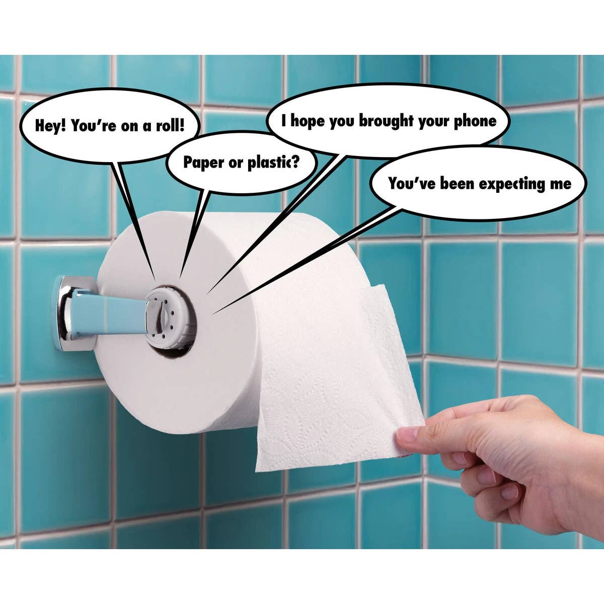 Talking Toilet Paper Roll Holder