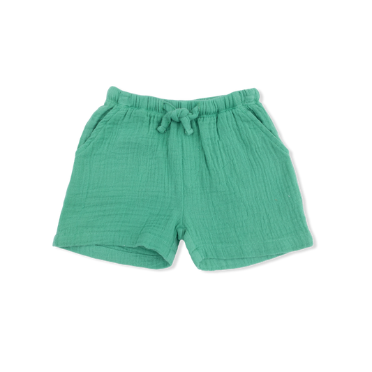 Muslin Ming Green Casual Short