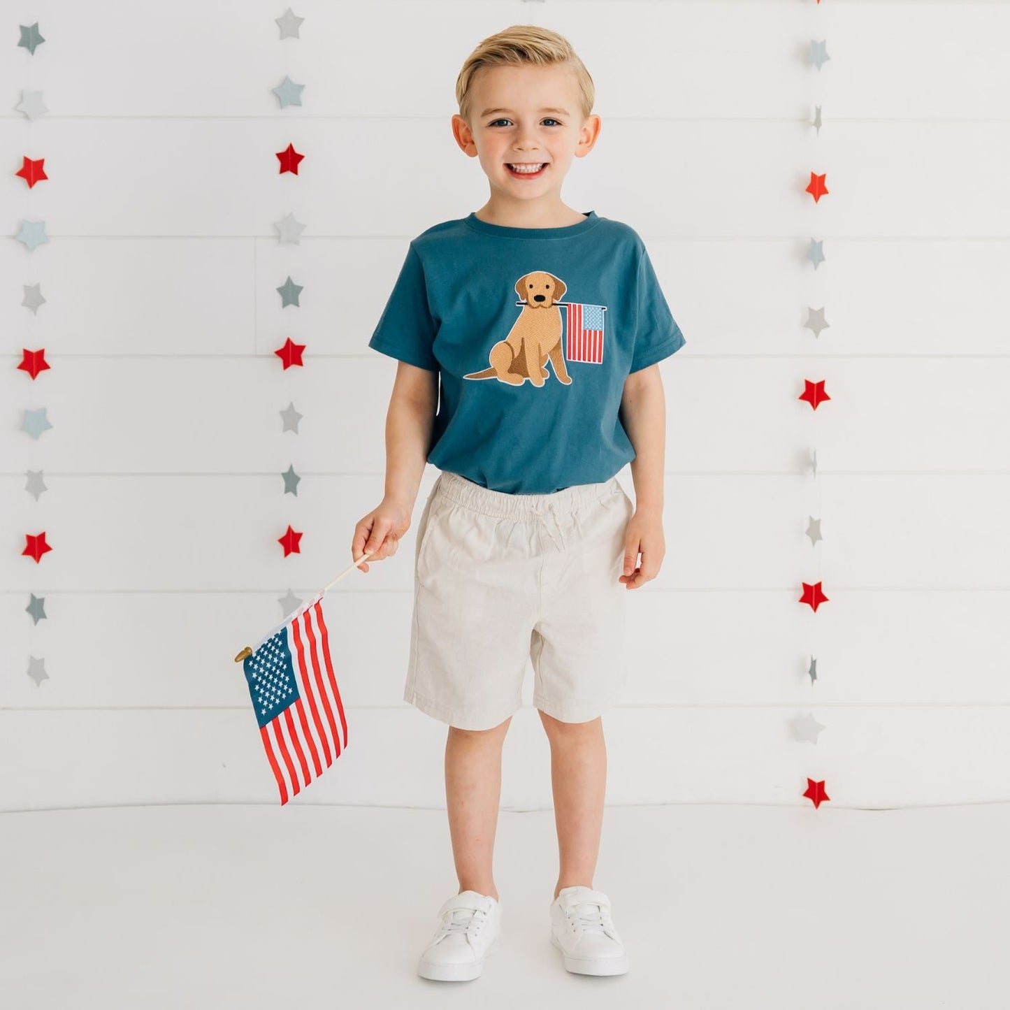 Patriotic Pup Patch Tee