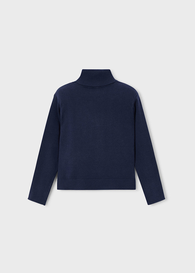 Navy Turtleneck Sweater