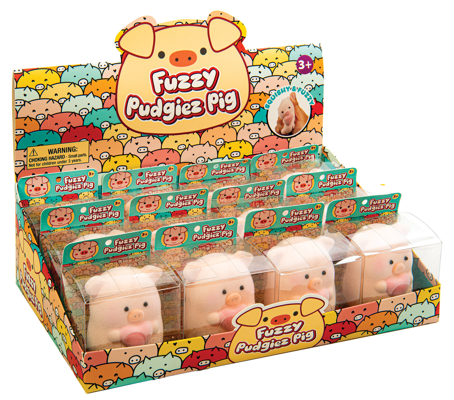 Fuzzy Pudgiez Pig Squishy