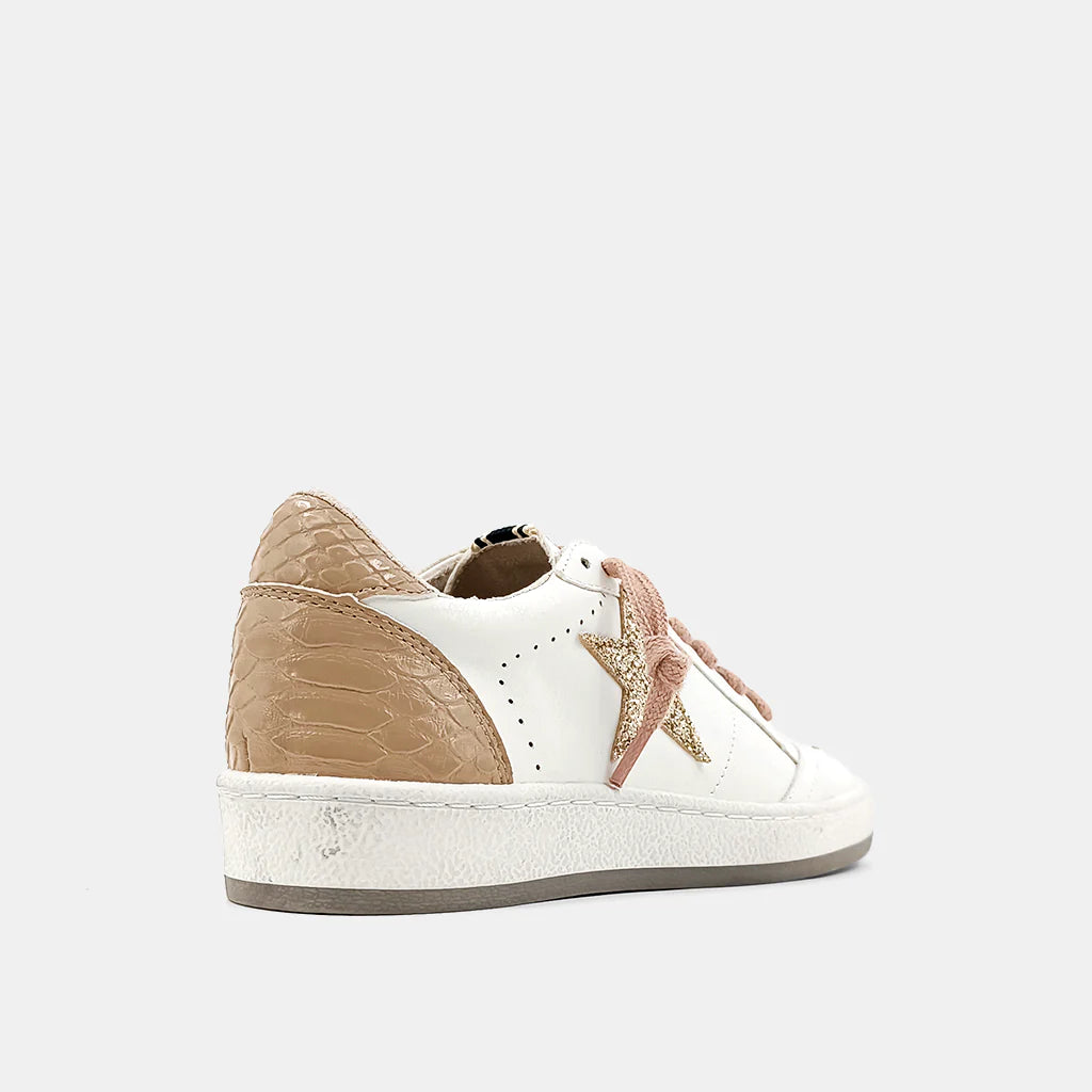 Taupe Snake Sneaker