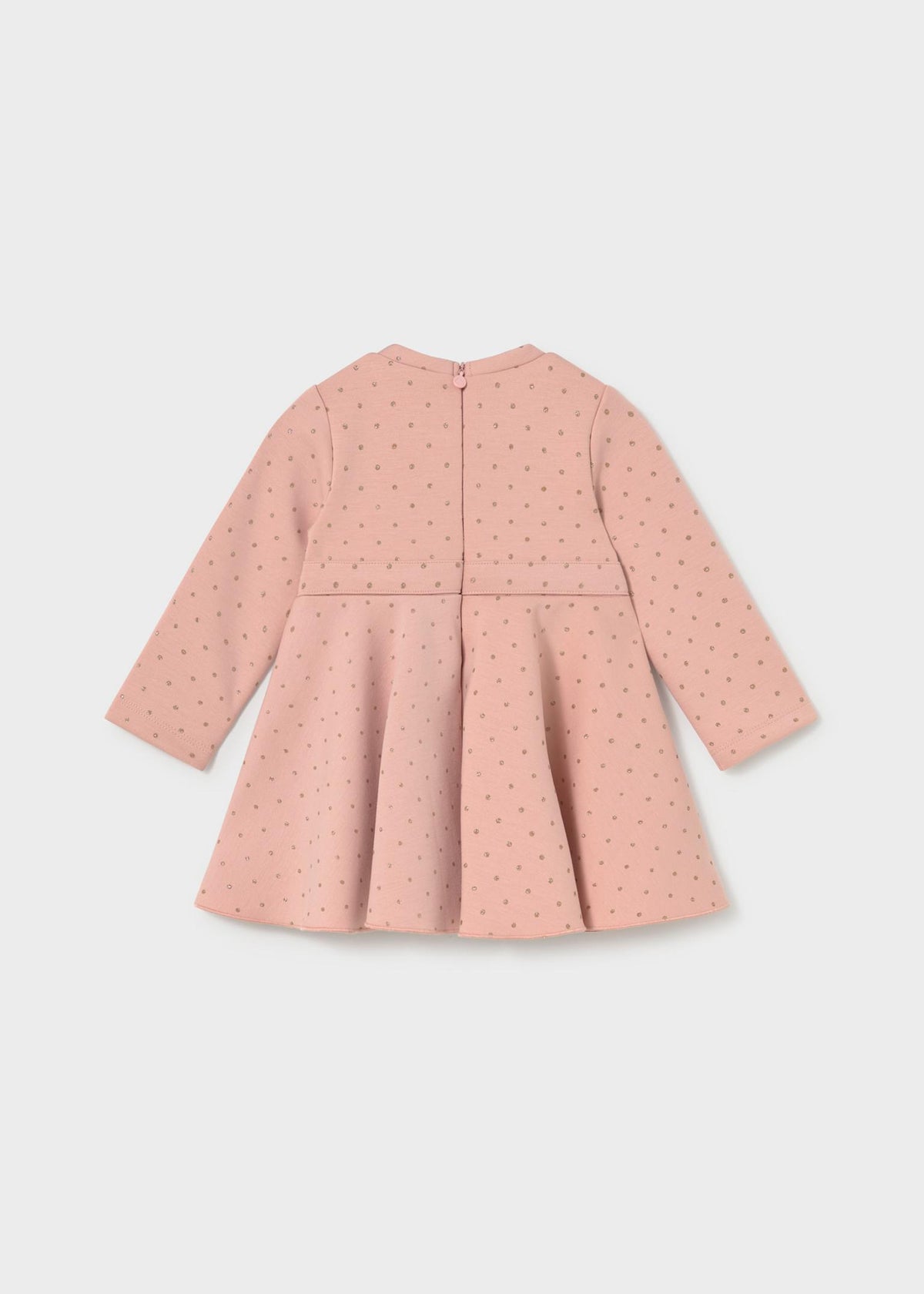 Blush Polka Dot Buckled Dress
