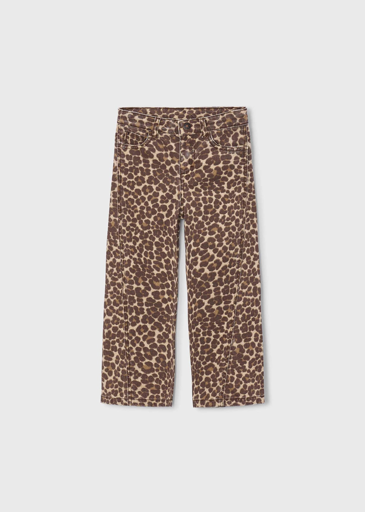Chestnut Cheetah Twill Pant