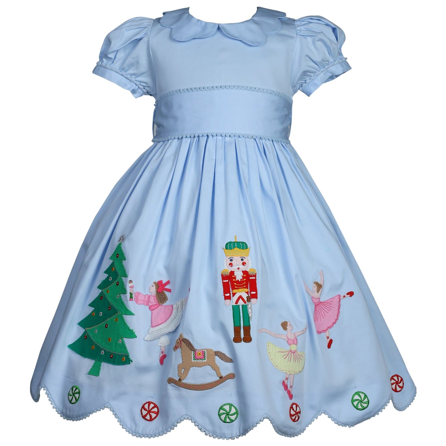 Holiday Nutcracker Embroidered Dress