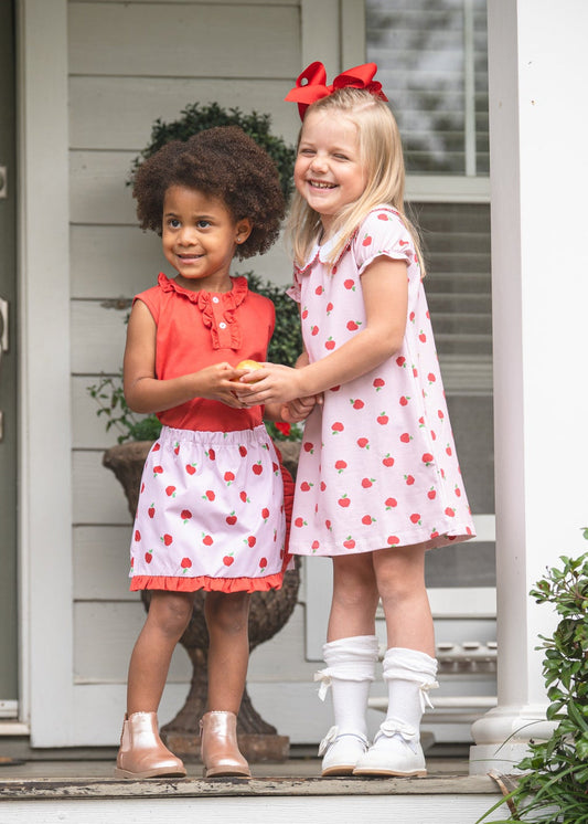 Evelyn Schoolyard Apples Skort