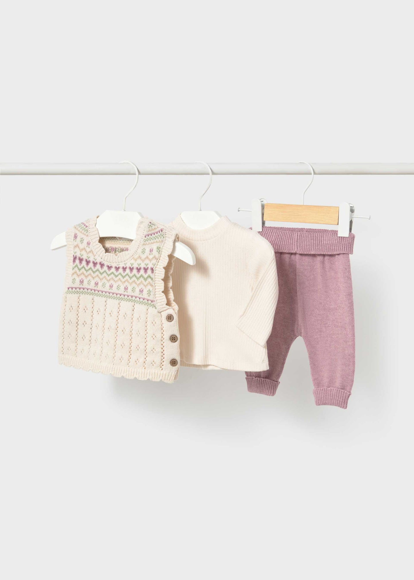 Mauve 3pc Pant Set